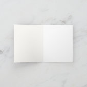 ピンクと金ゴールドのフローラプリンセスベビーシャワー サンキューカード (内部)