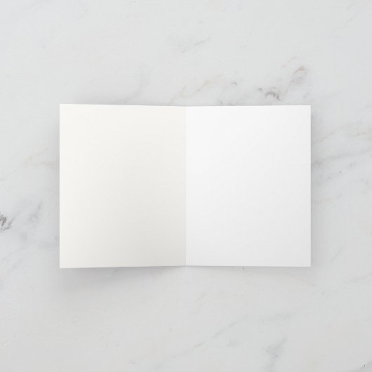 ピンクと金ゴールドのフローラプリンセスベビーシャワー サンキューカード (内部)