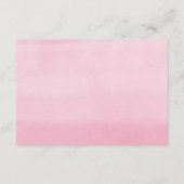 ピンクと金ゴールドのフローラ女の子の赤ちゃんシャワーのブックリクエスト エンクロージャーカード (裏面)