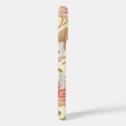 ピンクと金ゴールドのフローラBowsプリンセスバラ Case-Mate iPhoneケース (裏面 / 右)