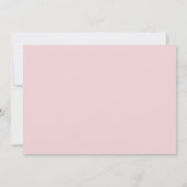 ピンクと金ゴールドのプリンセス第1の誕生日の写真 招待状 (裏面)