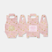 ピンクと金ゴールドの人魚のお願い箱 フェイバーボックス (折り畳みなし)