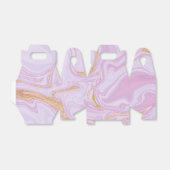 ピンクと金ゴールドの大理石のお願い箱 フェイバーボックス (折り畳みなし)