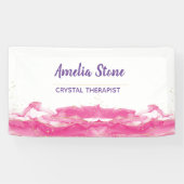 ピンクと金ゴールドの大理石のバナー 横断幕