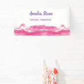 ピンクと金ゴールドの大理石のバナー 横断幕 (インサイチュ)