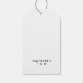 ピンクと金ゴールドの大理石ギフトラベル/メッセージカード ギフトタグ (裏面)