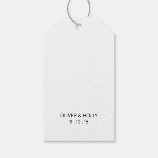 ピンクと金ゴールドの大理石ギフトラベル/メッセージカード ギフトタグ (裏面)