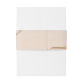 ピンクと金ゴールドの大理石効果の招待ベリーバンド 招待状ベリーバンド (裏面例)