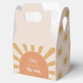 ピンクと金ゴールドの太陽の好意ボックス フェイバーボックス (オープン)