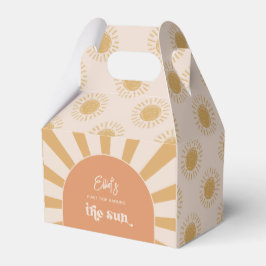 ピンクと金ゴールドの太陽の好意ボックス フェイバーボックス