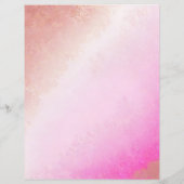 ピンクと金ゴールドの水の色のスクラップブック紙 (裏面)