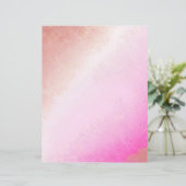 ピンクと金ゴールドの水の色のスクラップブック紙 (スタンド正面)