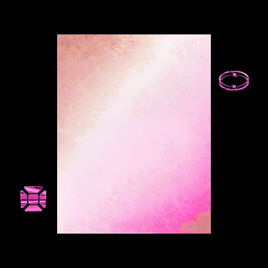 ピンクと金ゴールドの水の色のスクラップブック紙