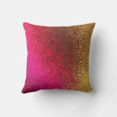 ピンクと金ゴールドの濃淡 クッション (裏面)