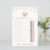 ピンクと金ゴールドの秋ブライダルシャワーゲーム，カボチャ (スタンド正面)