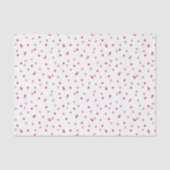 ピンクと金ゴールドの紙吹雪ドット 薄葉紙 (正面)