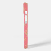 ピンクと金ゴールドの花柄 Case-Mate iPhoneケース (裏面 / 左)