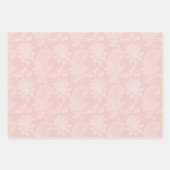 ピンクと金ゴールドの風船パターン赤ちゃん女の子 ラッピングペーパーシート (正面2)