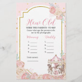 ピンクと金ゴールドの魔法の回転木馬どのように古い両親 (正面)