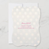 ピンクと金ゴールドの《写真》ぼけ味フェイクとフォイル16誕生日 招待状 (裏面)