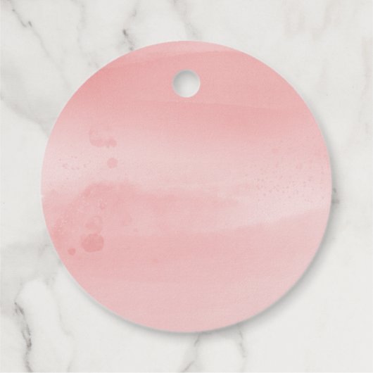 ピンクと金ゴールドエッフェルタワーありがとう フェイバータグ (裏面)