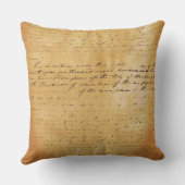 ピンクと金ゴールドエフエマラヴィンテージの鳥と手紙 クッション (裏面)