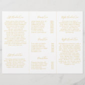 ピンクと金ゴールドエレガントの3折パンフレット (裏面)