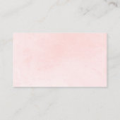 ピンクと金ゴールドエレガントキンセニェラRSVP エンクロージャーカード (裏面)