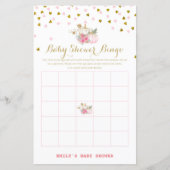 ピンクと金ゴールドカボチャの赤ちゃんシャワーゲーム (正面)