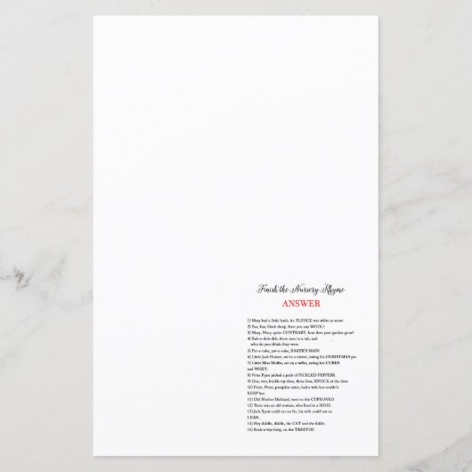 ピンクと金ゴールドカボチャの赤ちゃんシャワーゲーム (裏面)