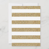 ピンクと金ゴールドカボチャ女の子ベビーシャワー招待状 招待状 (裏面)