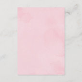 ピンクと金ゴールドカボチャ秋のバラ本ベビー エンクロージャーカード (裏面)