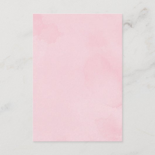 ピンクと金ゴールドカボチャ秋のバラ本ベビー エンクロージャーカード (裏面)