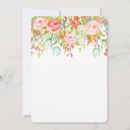 ピンクと金ゴールドカボチャ赤ちゃんシャワー招待，秋 招待状 (裏面)