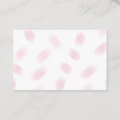 ピンクと金ゴールドガーリーの名刺 名刺 (裏面)