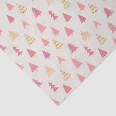 ピンクと金ゴールドクリスマスツリー 薄葉紙 (詳細)