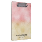 ピンクと金ゴールドグラデーション箔 クリップボード (右)