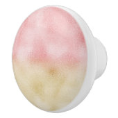 ピンクと金ゴールドグラデーション箔 セラミックノブ (右)