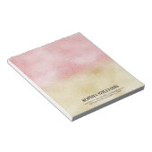 ピンクと金ゴールドグラデーション箔 ノートパッド (アングル)