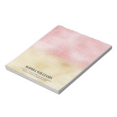 ピンクと金ゴールドグラデーション箔 ノートパッド (回転)