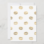 ピンクと金ゴールドグラムシック美しいサロン開口部 招待状 (裏面)