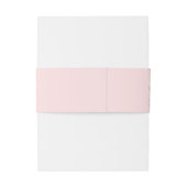 ピンクと金ゴールドグリッター招待状用帯 招待状ベリーバンド (裏面例)