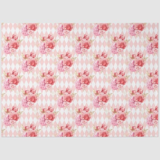 ピンクと金ゴールドシリーズデザイン14 薄葉紙 (正面)