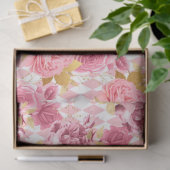 ピンクと金ゴールドシリーズデザイン17 薄葉紙 (ギフト)