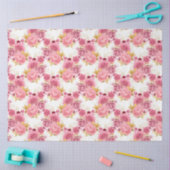 ピンクと金ゴールドシリーズデザイン5 薄葉紙 (クラフト)