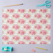 ピンクと金ゴールドシリーズデザイン7 薄葉紙 (クラフト)