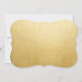 ピンクと金ゴールドスクリプトキンセアニェラ 招待状 (裏面)