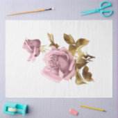 ピンクと金ゴールドスチームパンクシリーズデザイン10 薄葉紙 (クラフト)