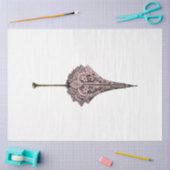 ピンクと金ゴールドスチームパンクシリーズデザイン17 薄葉紙 (クラフト)