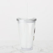 ピンクと金ゴールドスチームパンク アクリルタンブラー (右)